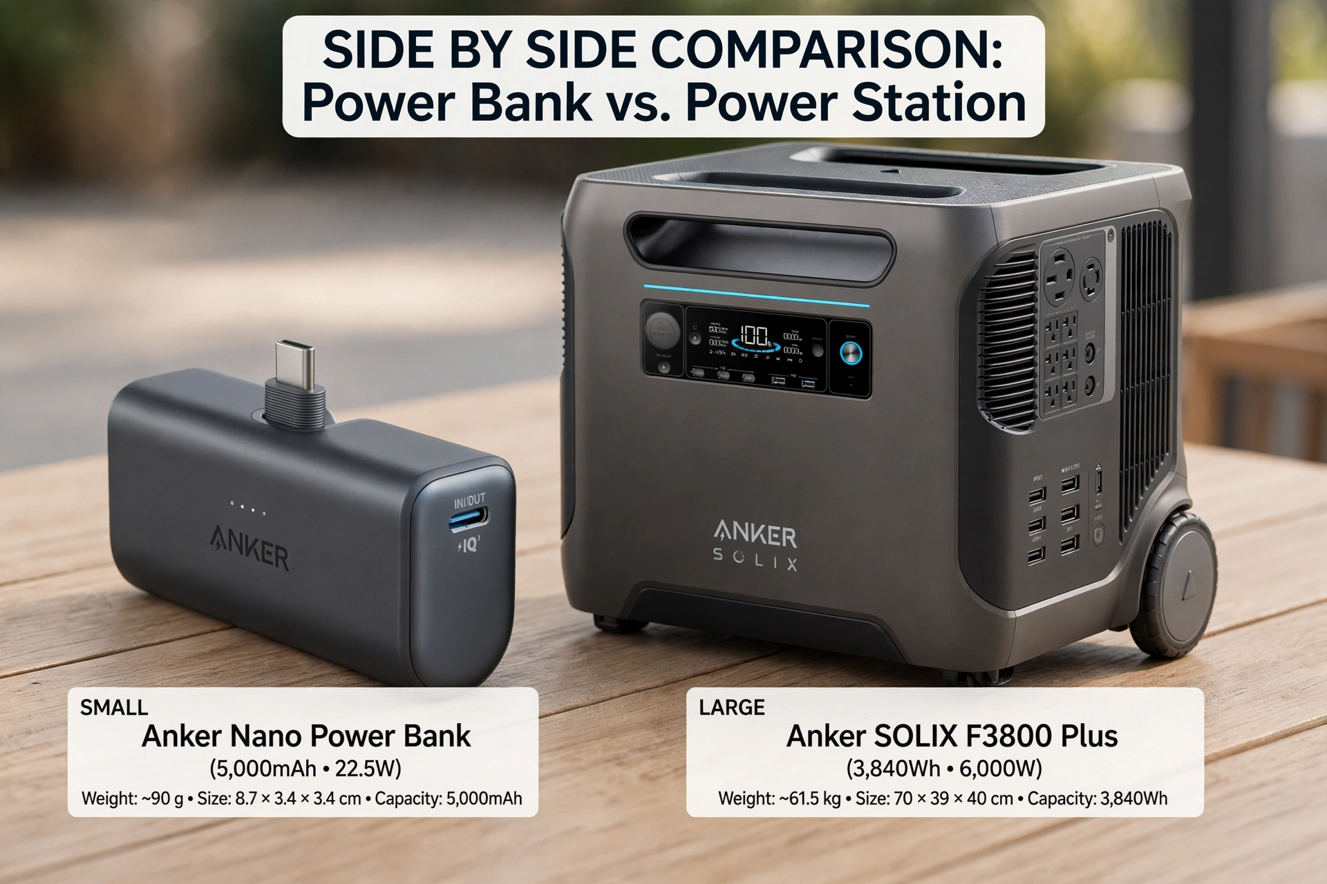 Portable Power Station vs Battery Bank: What’s the Difference?